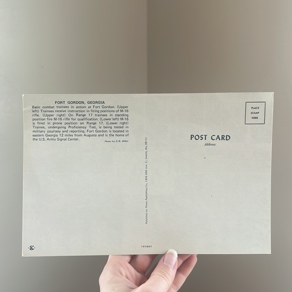 Fort Gordon Georgia Vintage Postcard - Picture 2 of 5